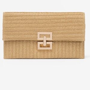 Woven Clutch Flap Straw Handbags